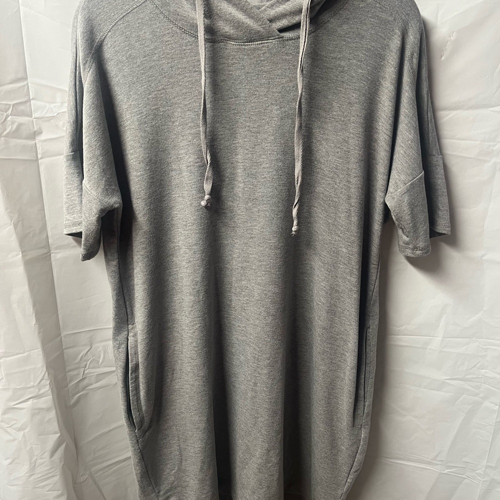 Cable & Gauge Heather Gray Hoodie dress